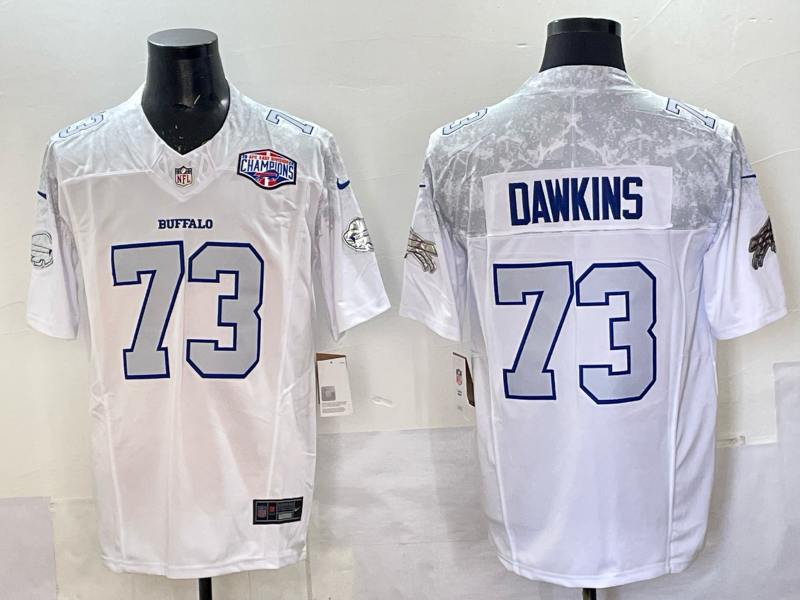 Men Buffalo Bills #73 Dawkins Nike White 2025 Rivalries Collection Limited NFL Jersey 005->buffalo bills->NFL Jersey